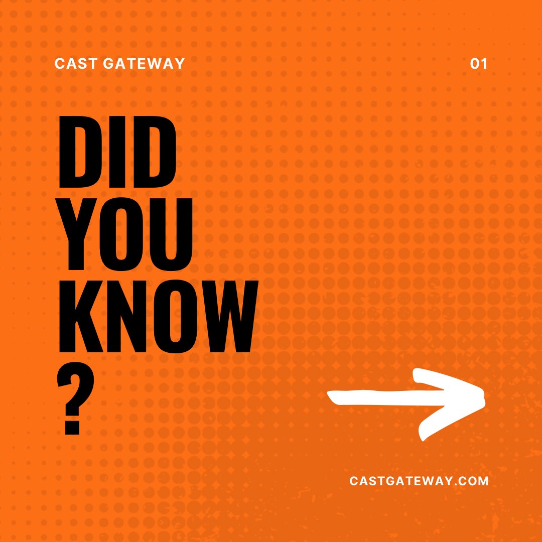 CastGateway's tweet photo. Did you know? https://t.co/amWF9PA2Qh