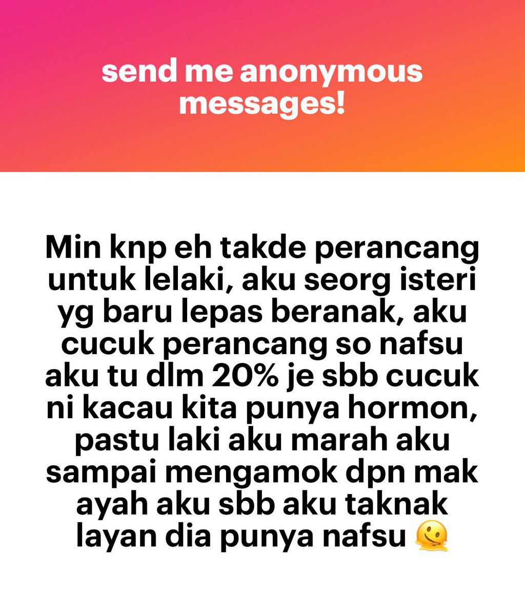 meinmokhtar's tweet photo. Tanda dunia ni tak adil. Laki ada dua choice ja tak salah. Kondom or vasectomy https://t.co/b1rsHiOAKt