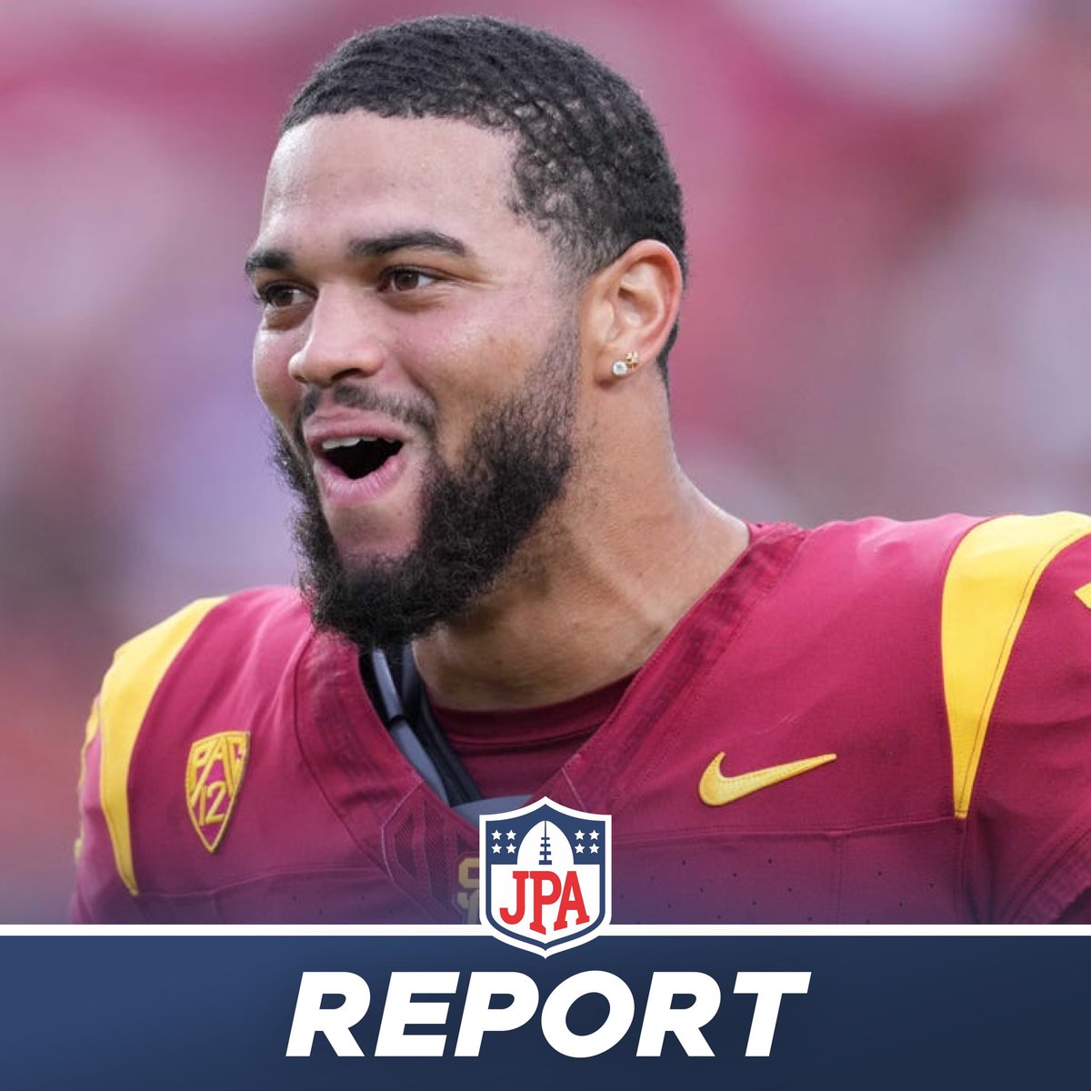 jasrifootball's tweet photo. 𝗥𝗘𝗣𝗢𝗥𝗧: Projected #1 pick Caleb Williams will meet with the #Bears, #Commanders, #Patriots, #Raiders, #Falcons, #Jets, #Giants and #Vikings at the combine, per @RapSheet https://t.co/alXGkZD77B