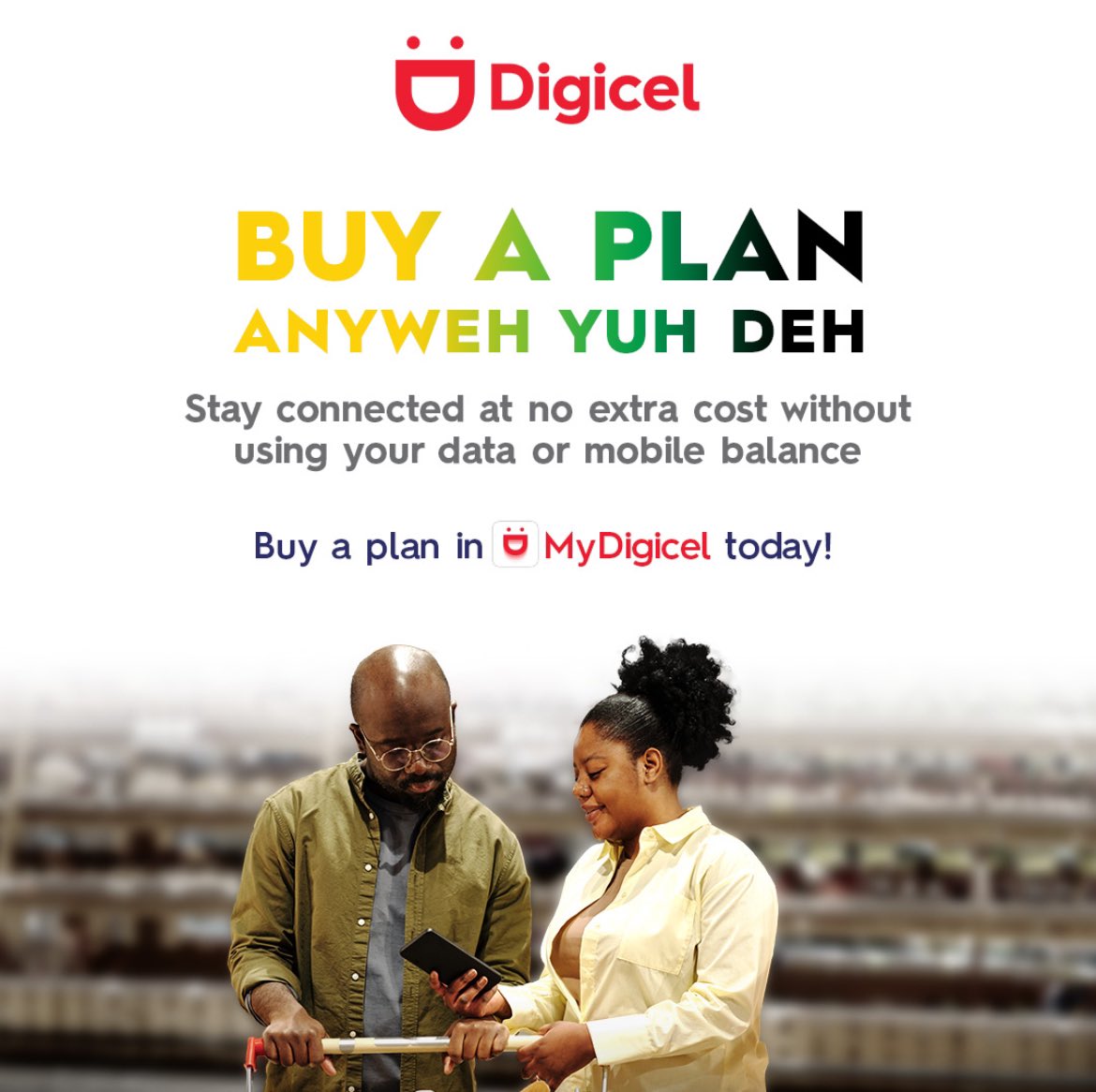 😄Never Go Without Data! You Can Buy A Plan ANYWEH YUH DEH‼️ Purchase a Data Plan Today in the My Digicel App! 🙌🏽