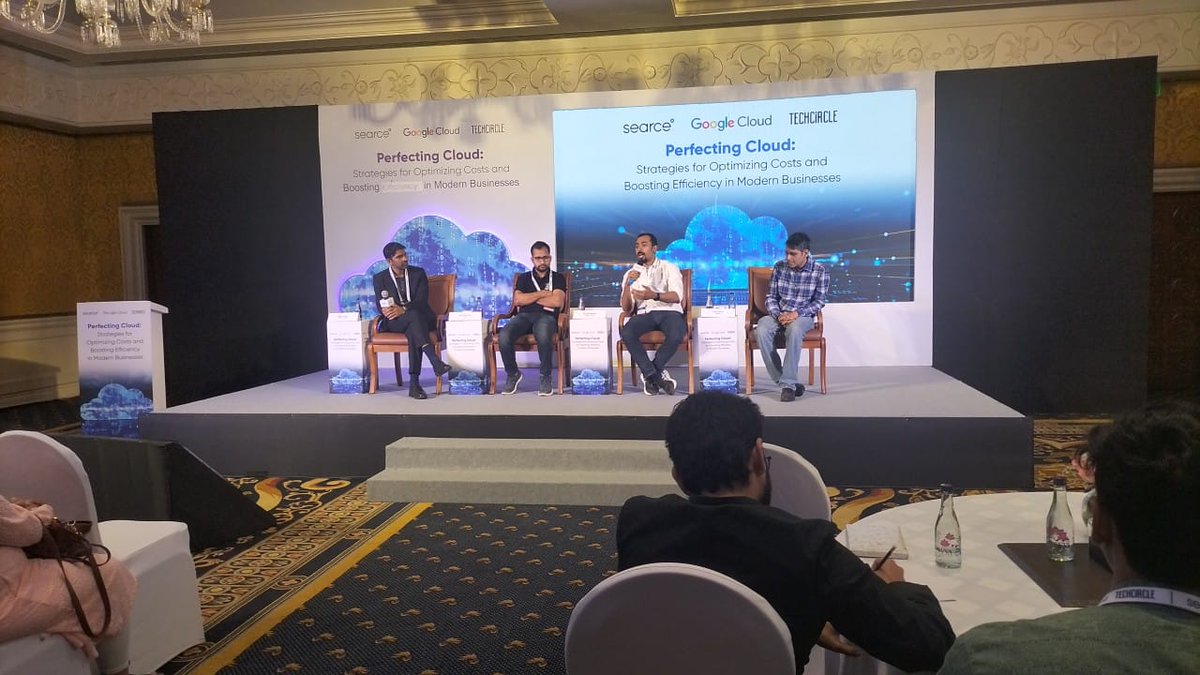 Unlocking cloud wisdom in a #firesidechat at #PerfectingCloud, the experts dived into #FinOps challenges, success stories, & strategies for efficient #cloudmanagement.

Featuring: Ankit Sinha, @searce, Anchit Nishant, @googlecloud, Amit Roushan, @PlayoApp & @MosaicDigitalIN