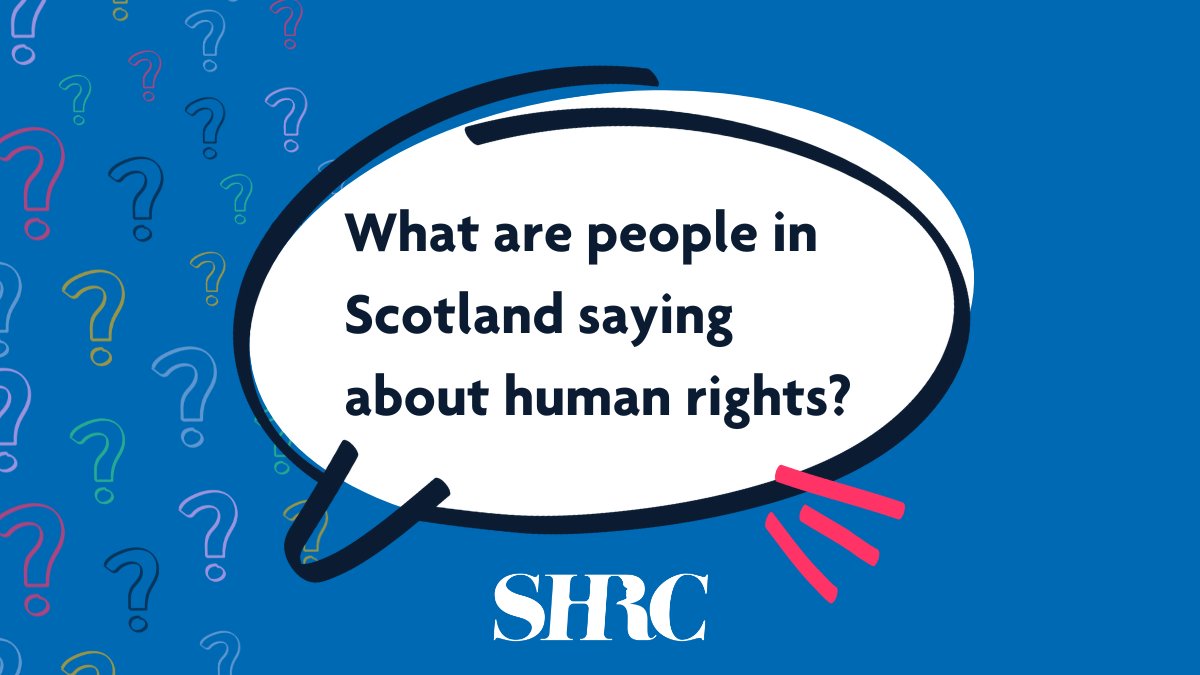 🧵Last year, we released a report on attitudes to human rights in Scotland. As part of the research, @YouGov, the public opinion specialists, held focus groups with people from all over Scotland, here’s what people said: