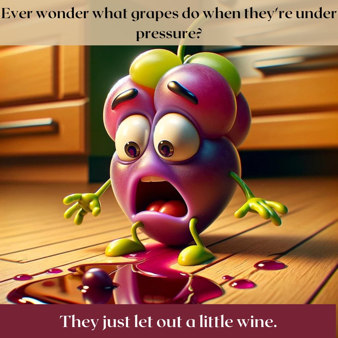 thekitchenguide's tweet image. When life gives you grapes, some might just wine about it. 🍇🍷 #GrapeJokes #KitchenHumor