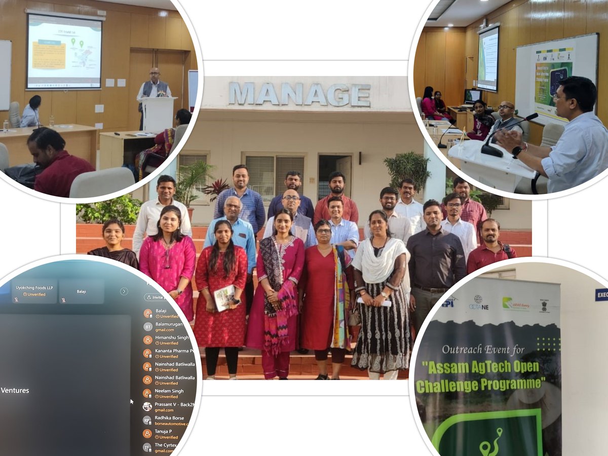 #STPIINDIA Guwahati along with ARIAS Society, GoA conducted a Roadshow at MANAGE, Hyderabad for creating awareness about #AssamAgTechOCP among #AgriStartups. @arvindtw @Vandana030870 @agri_assam 🔗 innovate.stpinext.in/about-us/assam…