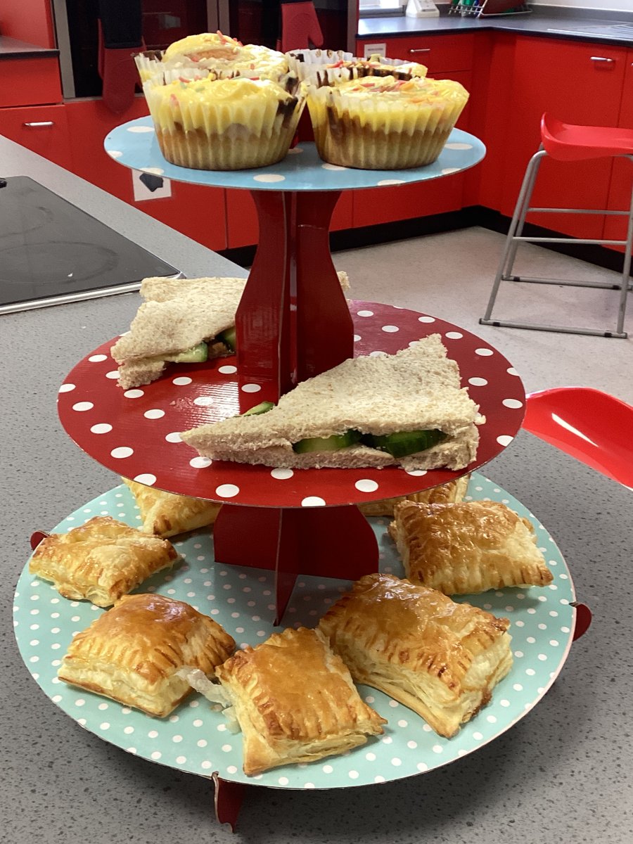 More amazing bakes in Mrs Stubbs' #foodtech lessons today with Afternoon Tea creations from Year 8 learners 😋 #LadybridgeLearners #foodtechnology #homemade #practicallessons #afternoontea