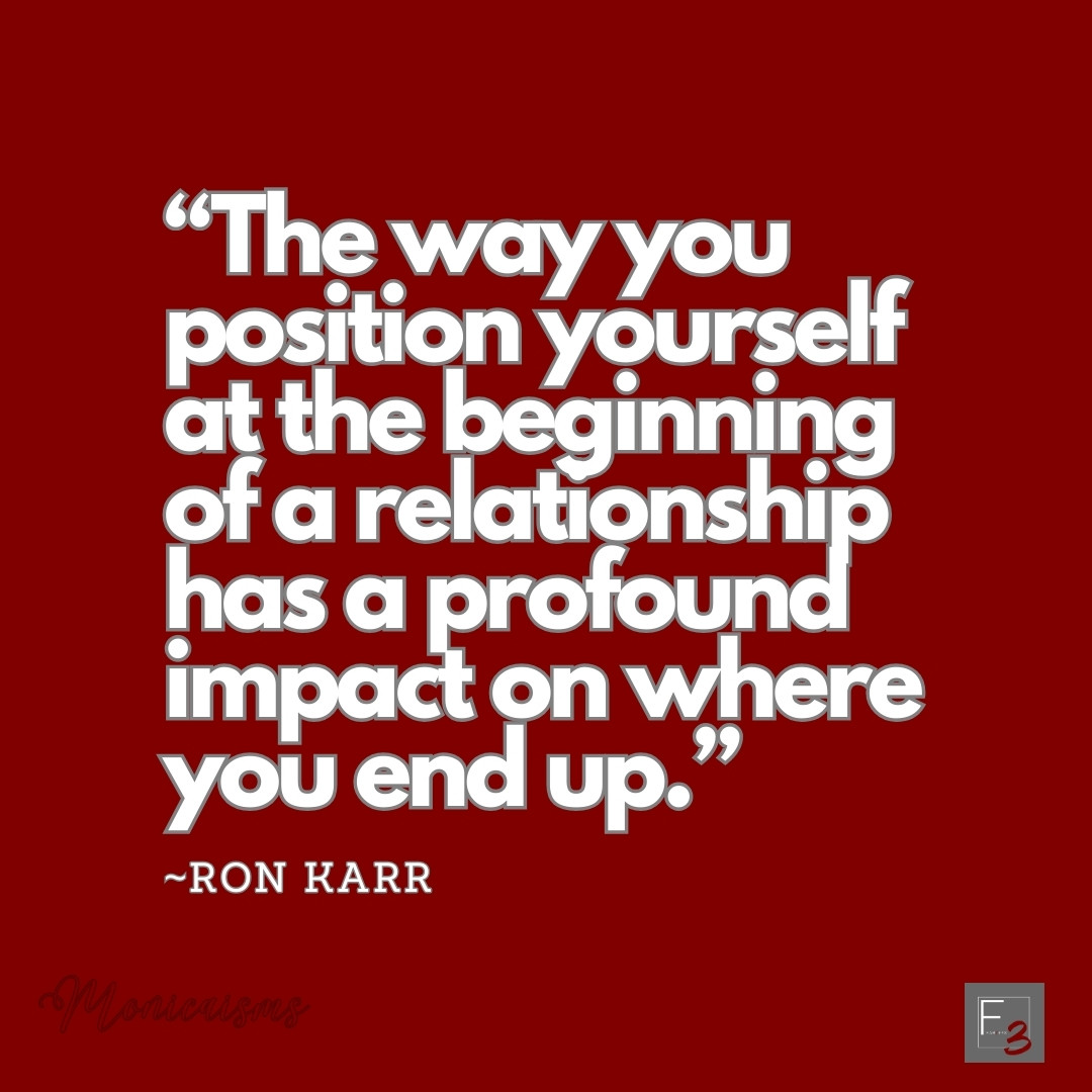 Start your business relationships on the right foot for lasting success. Learn more with us at Fear1ess3! ✨
Ron Karr's wisdom for fearless entrepreneurs. 🤝 

#BusinessRelationships #SuccessTips #FirstImpressions #Outsourcing #Fear1ess3 #StartUp