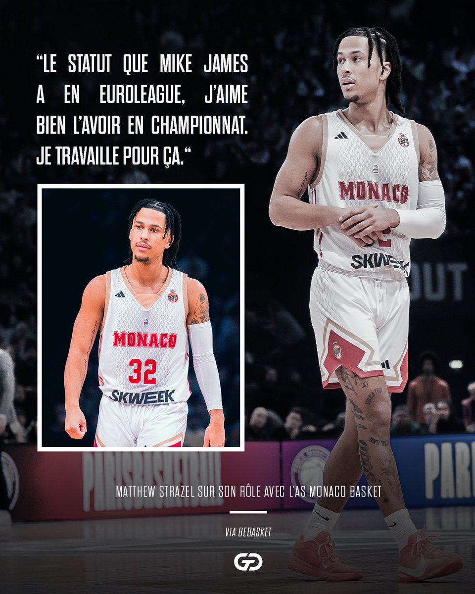 Matthew Strazel se confie sur son rôle avec l’AS Monaco Basket 👀🔴

L’international français a vu son impact exploser en #BetclicELITE avec la Roca Team cette saison 📈