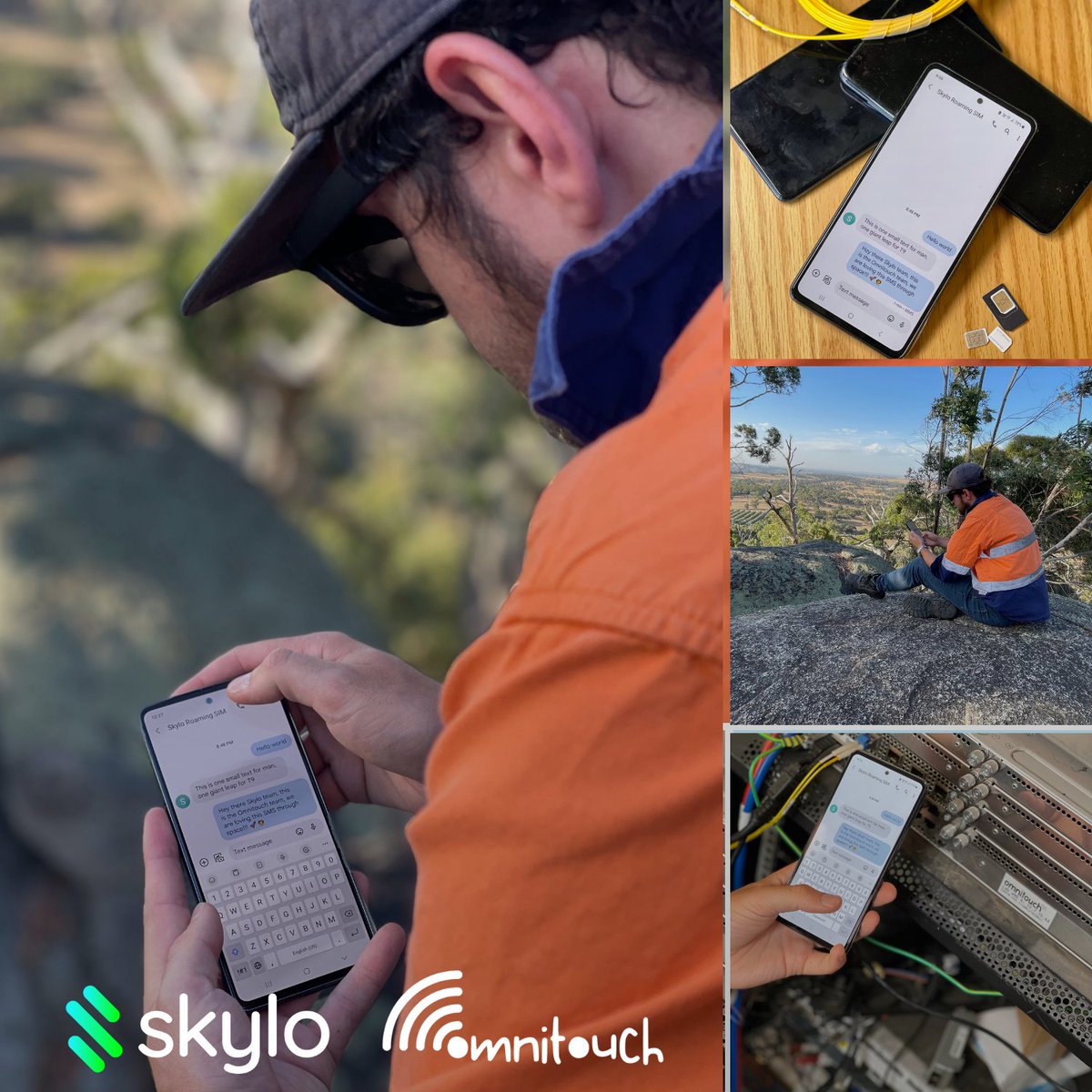 We're thrilled to share that our latest demo with Omnitouch Network Services successfully sent SMS across continents, from our California office to phones in Australia, India, Finland, and the USA - all on standard smartphones. skylo.tech/newsroom/skylo…