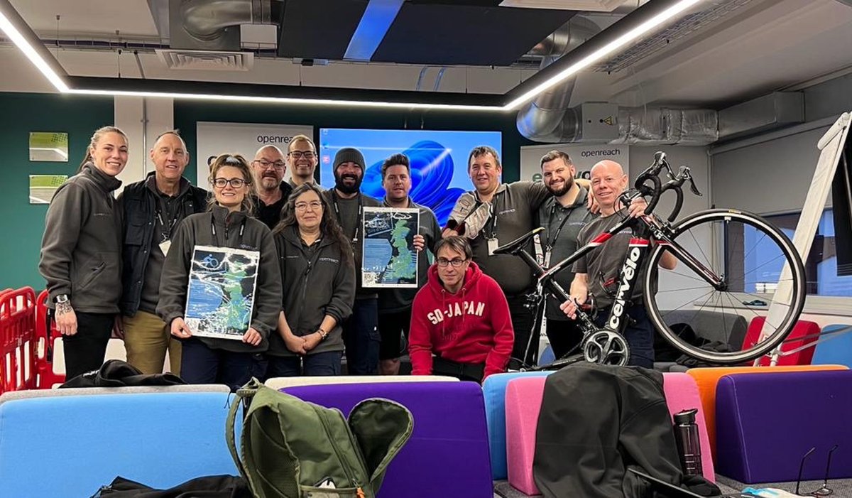 Hopefully our Learning & Development team aren't two-tyred after their fundraiser 😅 They did a cracking job raising over £1050 for @MindCharity, @CR_UK and @crisis_uk 🎉 The virtual cycle covered more than 1000 miles, from the Livingston training school to Bishop's Stortford.