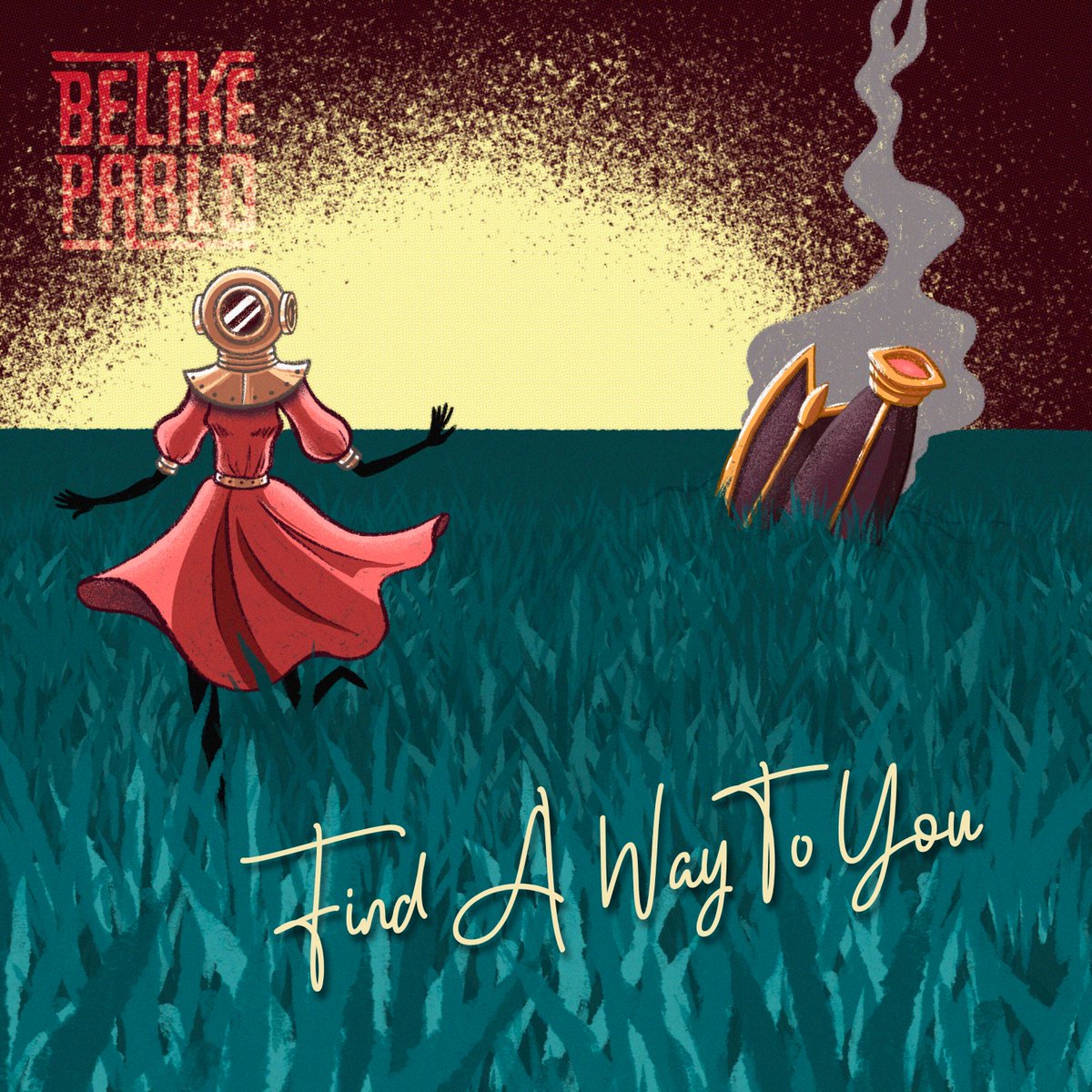 Be Like Pablo (@belikepablo) on Twitter photo Our new single is called Find a Way to You. It will be available on all major digital platforms from 9th March with a music video premiering on 7th.
We're very excited to share our new music with you soon!
Artwork by <a href="/BoPoLena/">Lena Dirscherl</a>
Text by Sathya Schlösser Our new single is called Find a Way to You. It will be available on all major digital platforms from 9th March with a music video premiering on 7th.
We're very excited to share our new music with you soon!
Artwork by <a href="/BoPoLena/">Lena Dirscherl</a>
Text by Sathya Schlösser