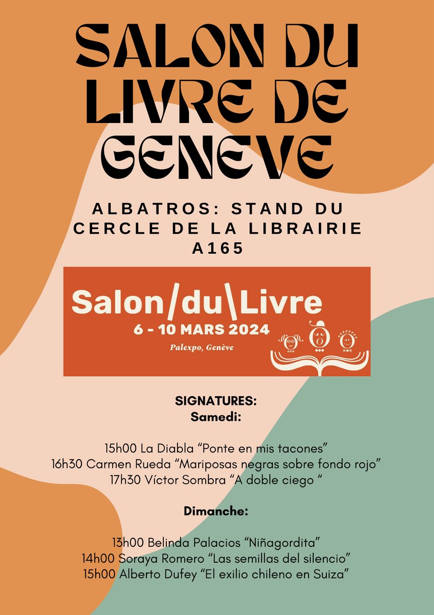 Albatros en el Salón del libro de Ginebra  - Stand Le Cercle A165