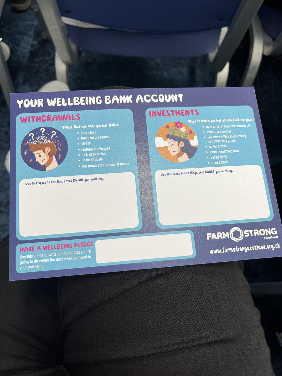 WiAScot's tweet photo. Last breakout session of the day @FASScot with @FarmstrongScot 5 steps to wellbeing @alix_farmstrong #connect #takenotice #give #keeplearning #beactive #fasconnect24 https://t.co/QUXAMiAl12