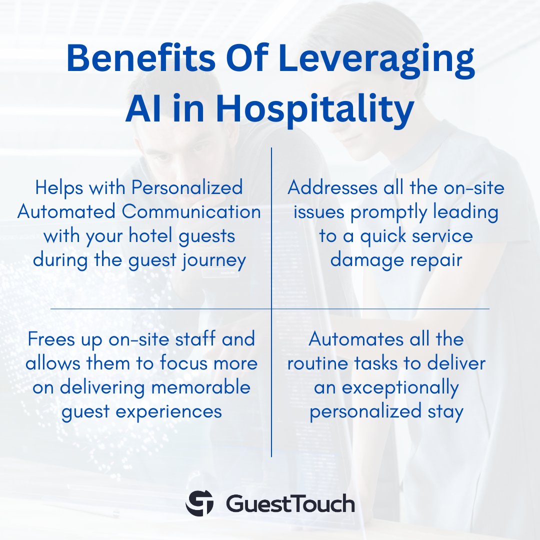 From personalized recommendations to efficient operations and enhanced guest services, AI is revolutionizing the way we experience travel 🚀

#aihospitality #hoteltech #smarttravel #innovativehospitality #personalizedtravel #futureoftravel #techsavvyhotels #guestexperience