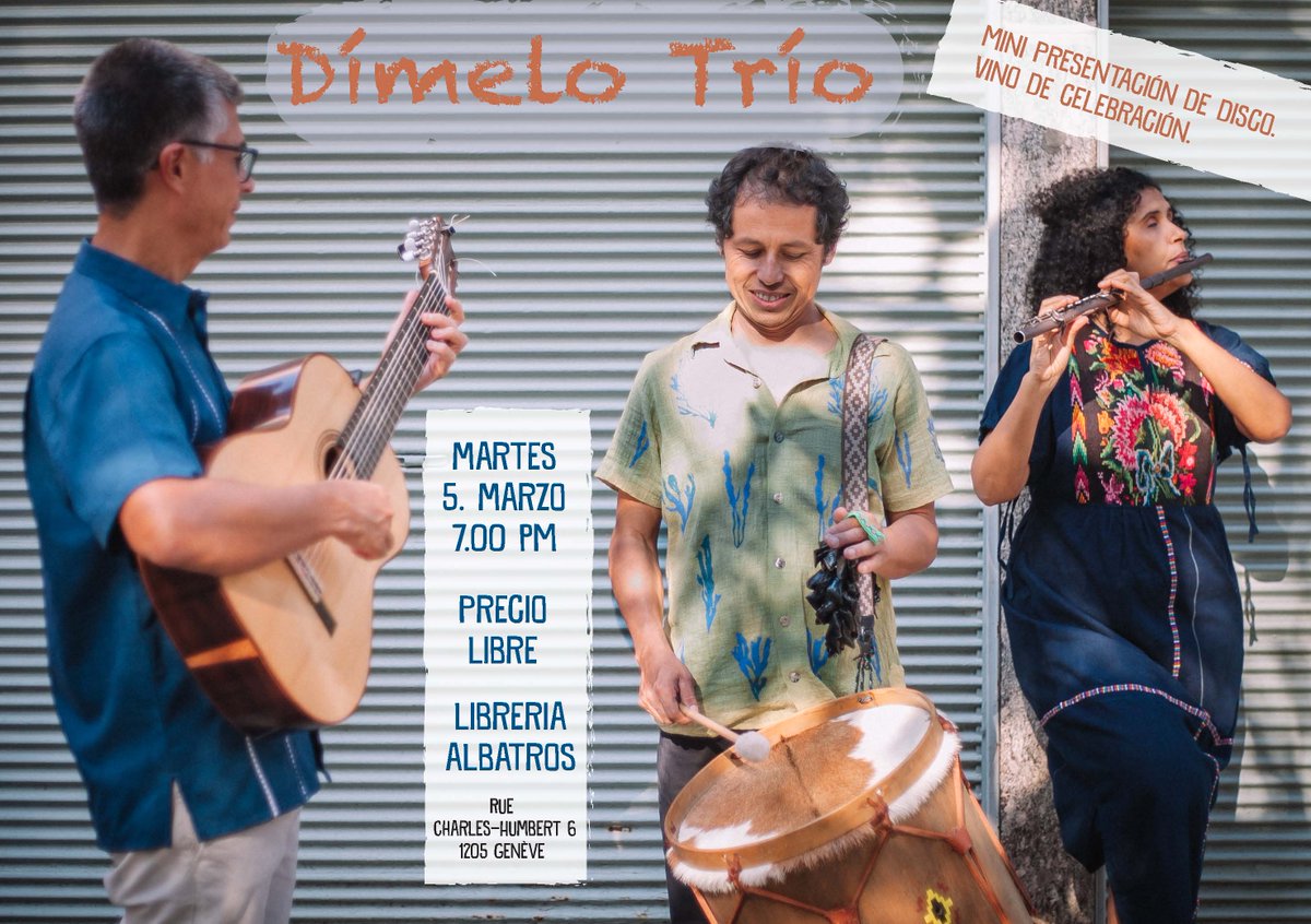 Martes 5 de marzo 19h00 en Albatros!!