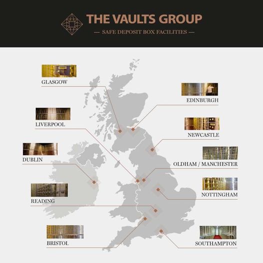 glasgowvaults's tweet photo. Locations of all our U.K. and Ireland Safe Deposit Box facilities.  Further facilities opening later this year in the U.K. and Spain.  To reserve your very own safety deposit box, visit our website: https://t.co/o3ilK6zLoN #Glasgow #GlasgowVaults #safedepositbox https://t.co/evqfBniVxI