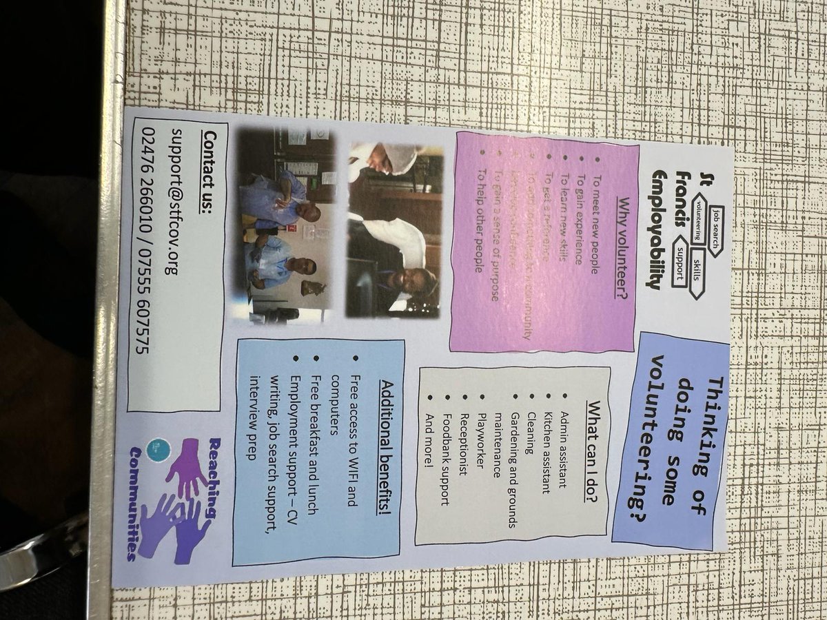 stfcov's tweet image. Volunteer Fair at Foleshill Community Centre was amazing! Lots of activities, food and even more people offering their time to amazing organisations. Thank you to Voluntary Action Coventry for organising an amazing event and letting us be apart of it, can't wait for the next one.