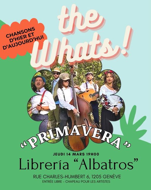 Jueves 14 de marzo 19h00 en Albatros!!