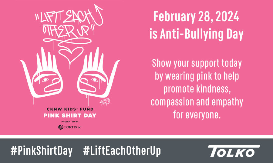 Check out the Pink Shirt Day website for more info: pinkshirtday.ca #pinkshirtday #lifteachotherup