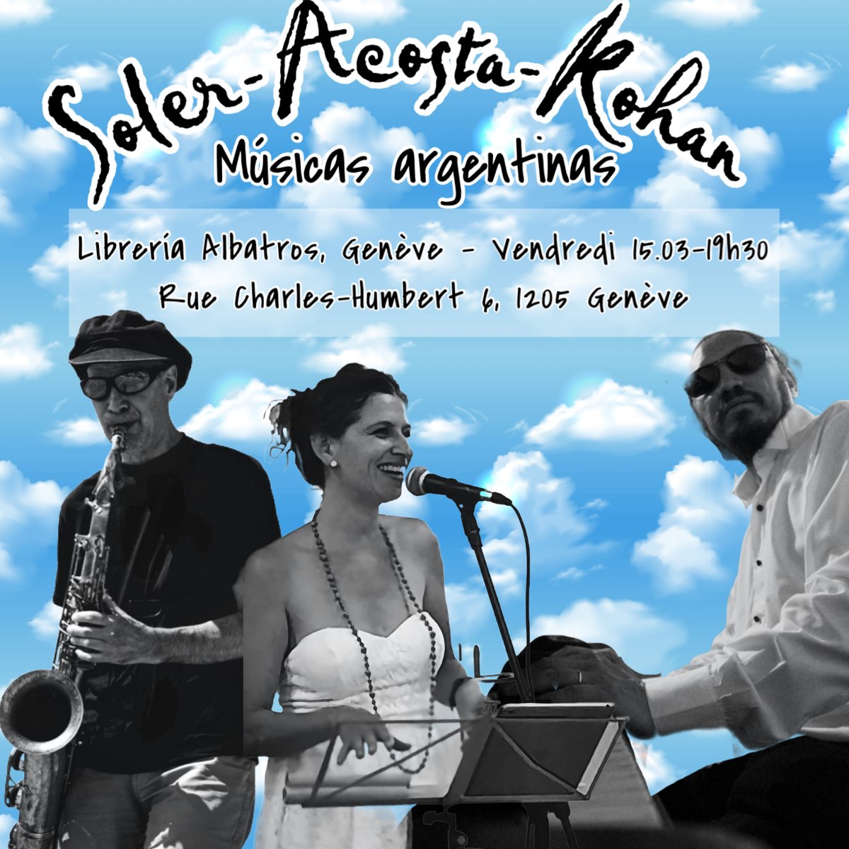 Viernes 15 de marzo a las 19h00 en Albatros!!