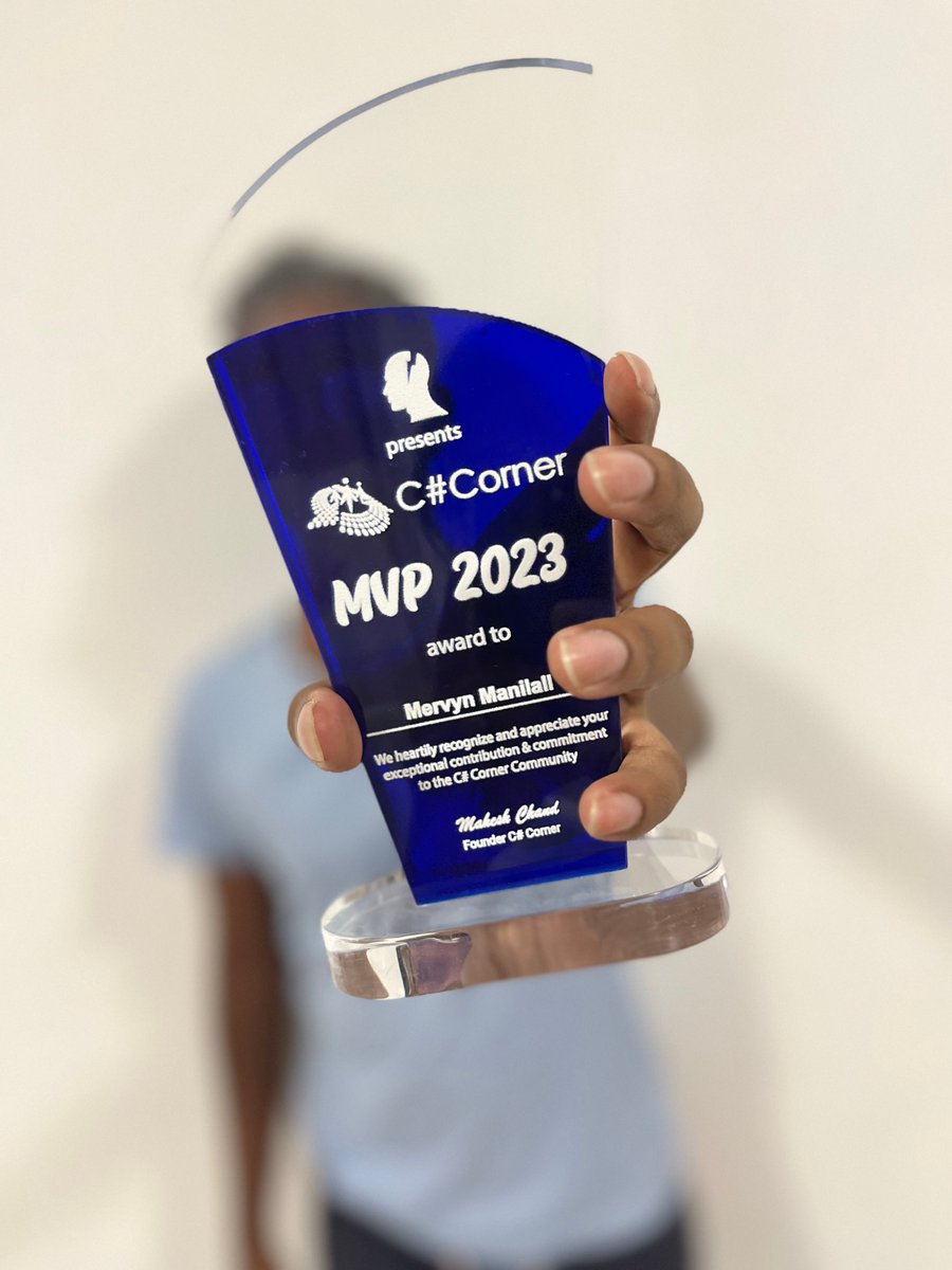 iamthemerman's tweet image. Thanks C# corner for this wonderful recognition.
Huge kudos to the community, @mcbeniwal and Mr Praveen Kumar.

Check my blog for a more detailed sharing about this great honour.
c-sharpcorner.com/blogs/mervyn-m…

#csharpcorner #blogs #articles #mvp #recognition #community #developer