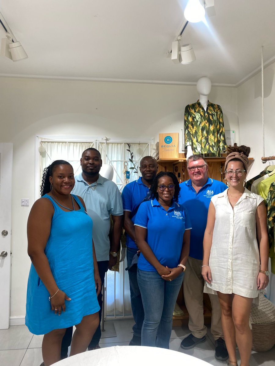 Thanks to Jess and her amazing team at Threadworks, Bequia. An incredible non profit producing quality clothing. Not sure I have a future behind a sewing machine! 
#BequiaThreadworks
@SeonSamuel 
@UKinCaribbean