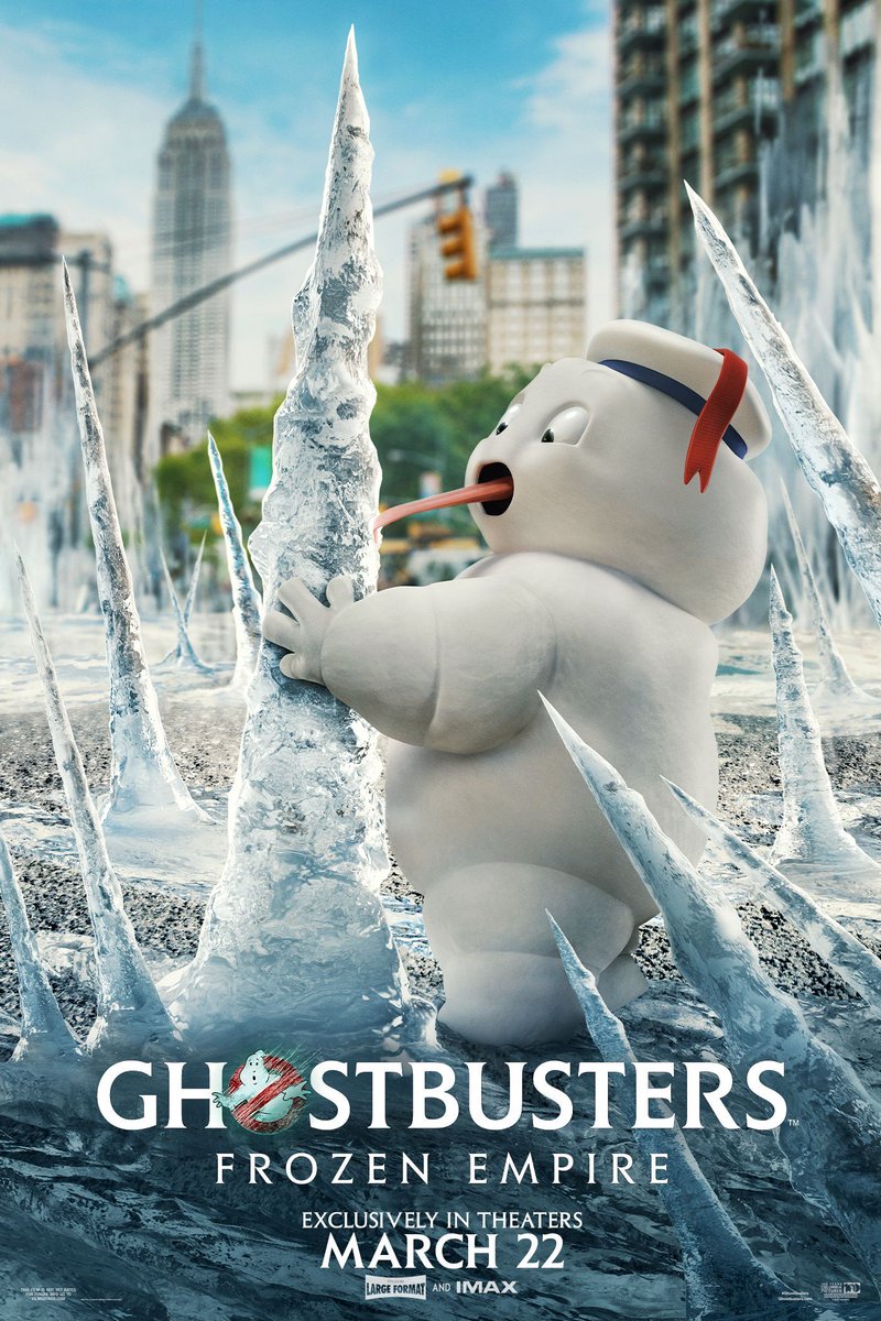 sprER's tweet photo. Big freeze. Bigger ghosts. #Ghostbusters: Frozen Empire is exclusively in movie theaters March 22. https://t.co/KagpQ9Iegi