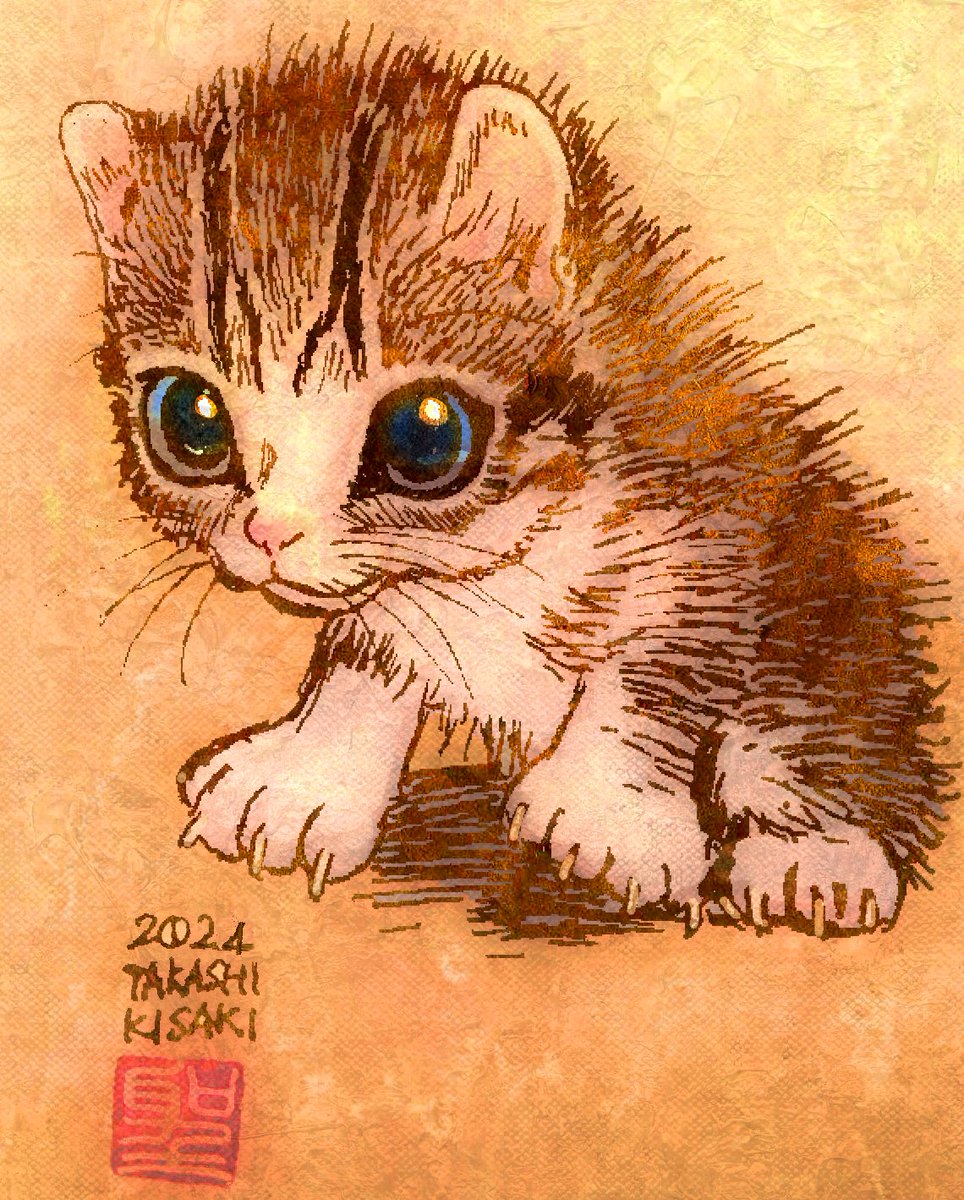 「おはこんばんちは 」|CatCuts ✴︎日々猫絵描く漫画編集者のイラスト