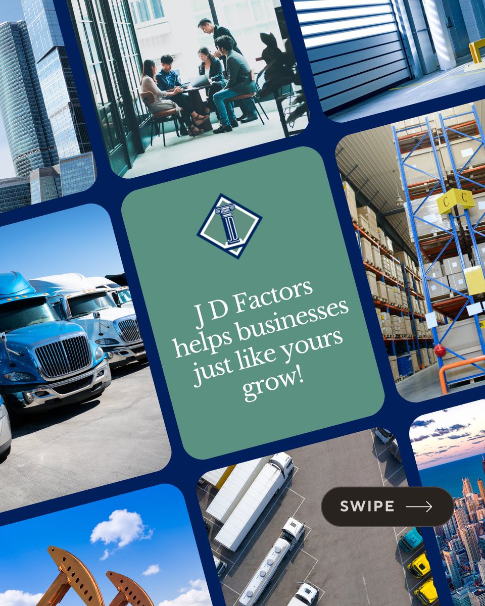 JDFactors's tweet image. J D Factors helps businesses just like yours grow! 🤝

Contact us today to find out how we are helping businesses with factoring. 📲

#FactoringSolutions #BusinessSolutions #Factoring #HelpingBusinesses #BusinessGoals