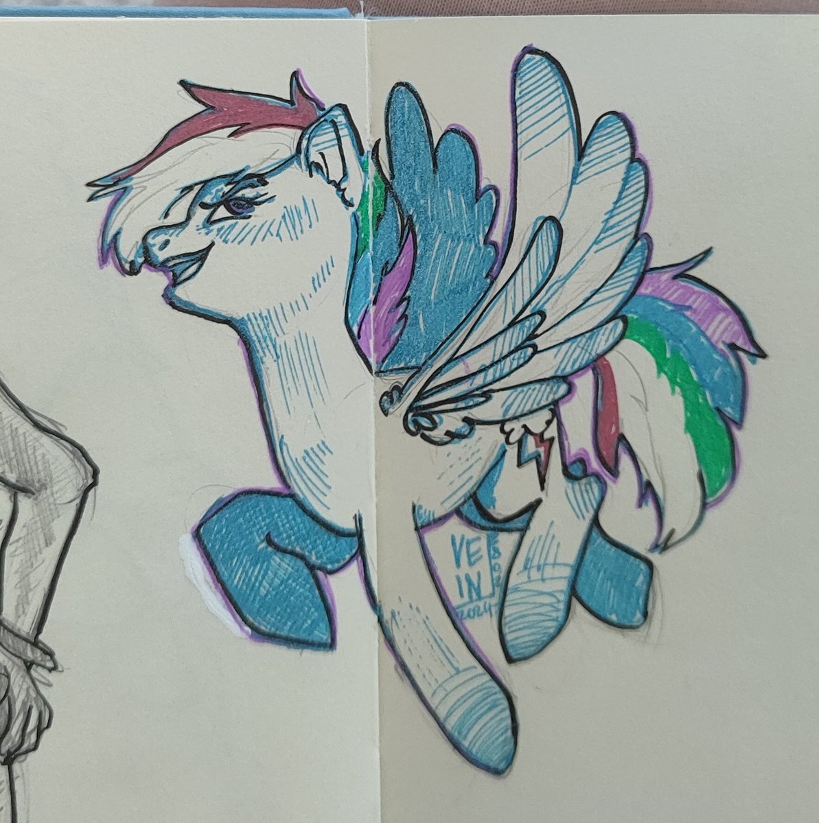 _pearlover's tweet photo. i didn't have anything yellow and orange for her mane but still

#mlp #ranbowdash https://t.co/tQuDZEwv6A