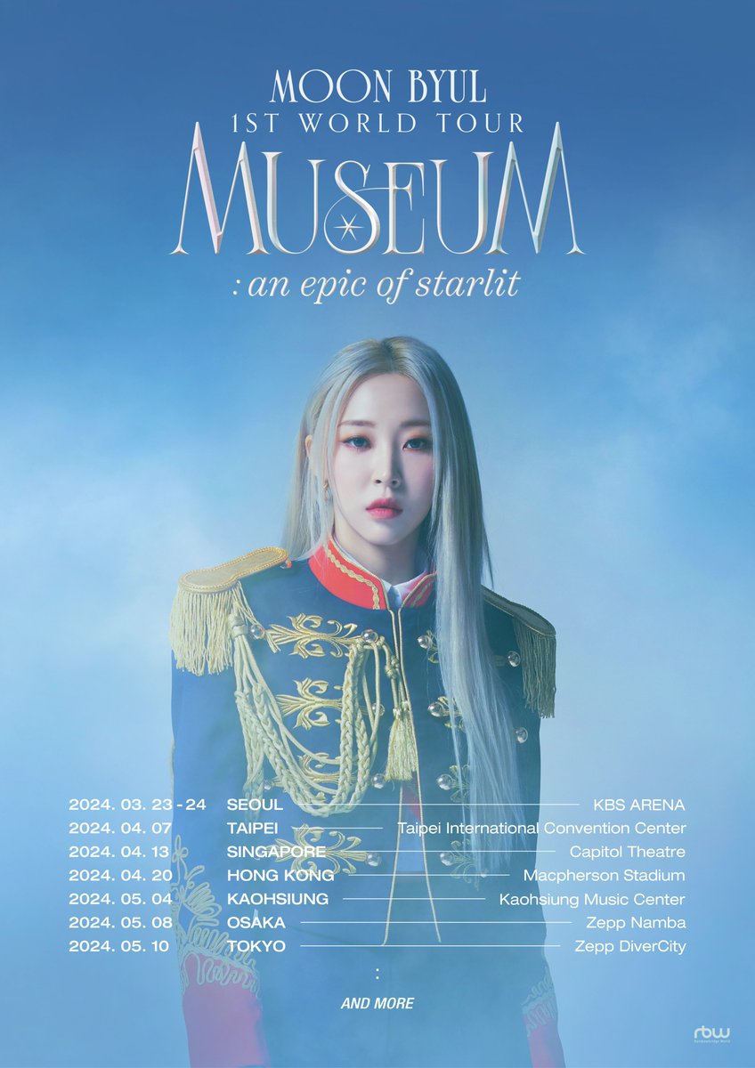 RBW_MAMAMOO's tweet photo. [#문별]

문별 (Moon Byul) 1ST WORLD TOUR
[MUSEUM : an epic of starlit] SCHEDULER

#마마무 #MoonByul #Starlit_of_Muse 
#MUSEUM_an_epic_of_starlit https://t.co/jXm9lmTE42