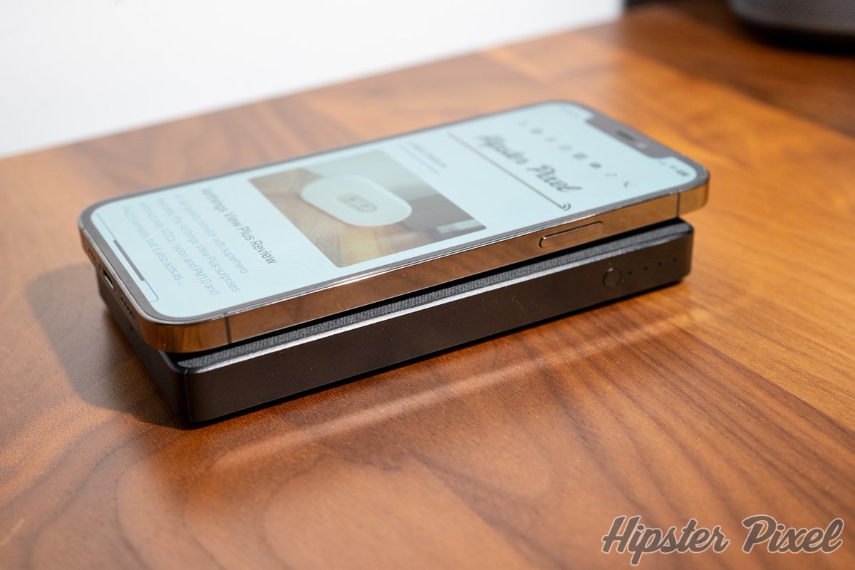 Sleek and compact, the <a href="/mophie/">mophie</a> Powerstation Wireless XL is a reliable 10,000mAh portable charger. With 18W USB-C charging, it juices up my iPhone 12 Pro impressively fast. 
hipsterpixel.co/2024/02/21/mop…