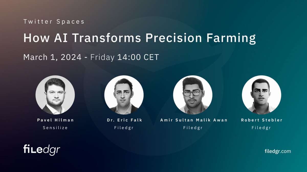 filedgr's tweet image. Our guest is @PavelHilman, founder of @sensilize providing AI solutions for precision #agriculture. He is furthermore the CEO of @HilmanLtd where he is invested in more than 90 companies. 💚🦉