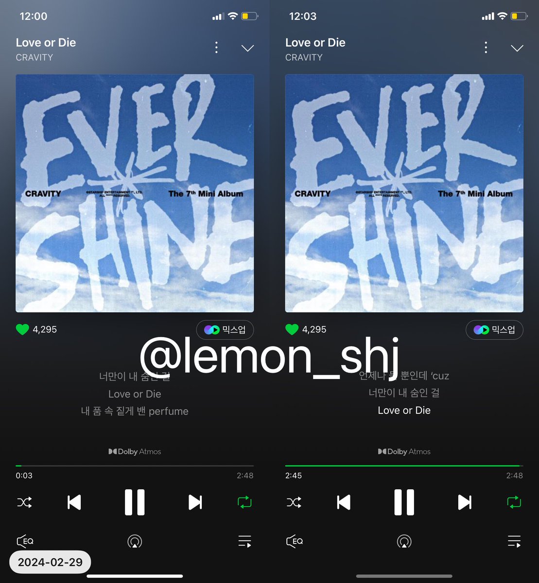 lemon_shj's tweet photo. @CRAVITYstarship 2/29 12AM

#CRAVITY #크래비티
#EVERSHINE
#Love_or_Die
#크래비티에_더_빠져_Keep_falling https://t.co/y8bTs66YgA