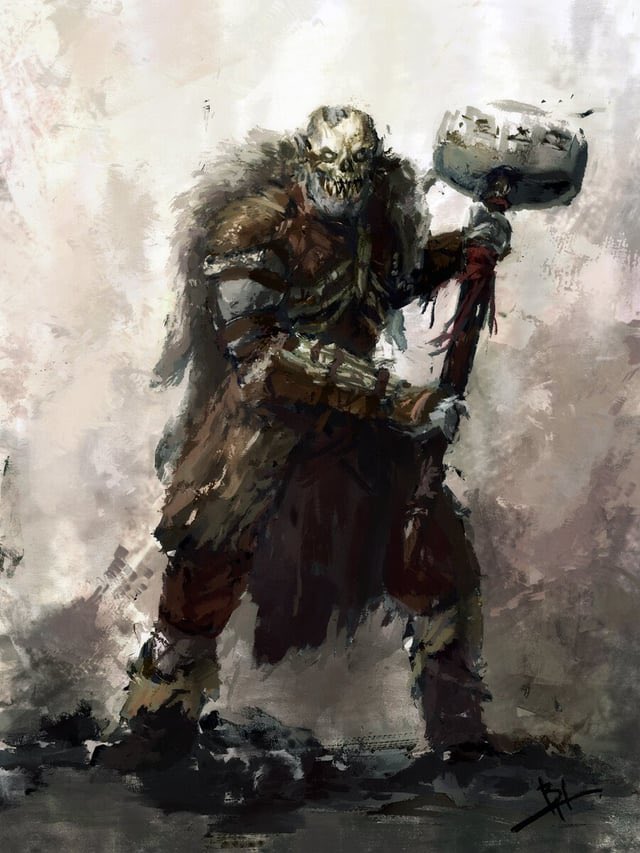 「Grey Orc by Byron Hamilton 」|Benのイラスト