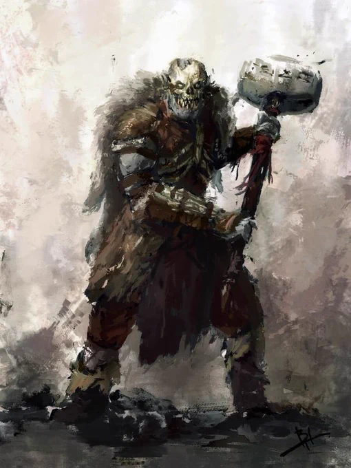 Grey Orc by Byron Hamilton 
