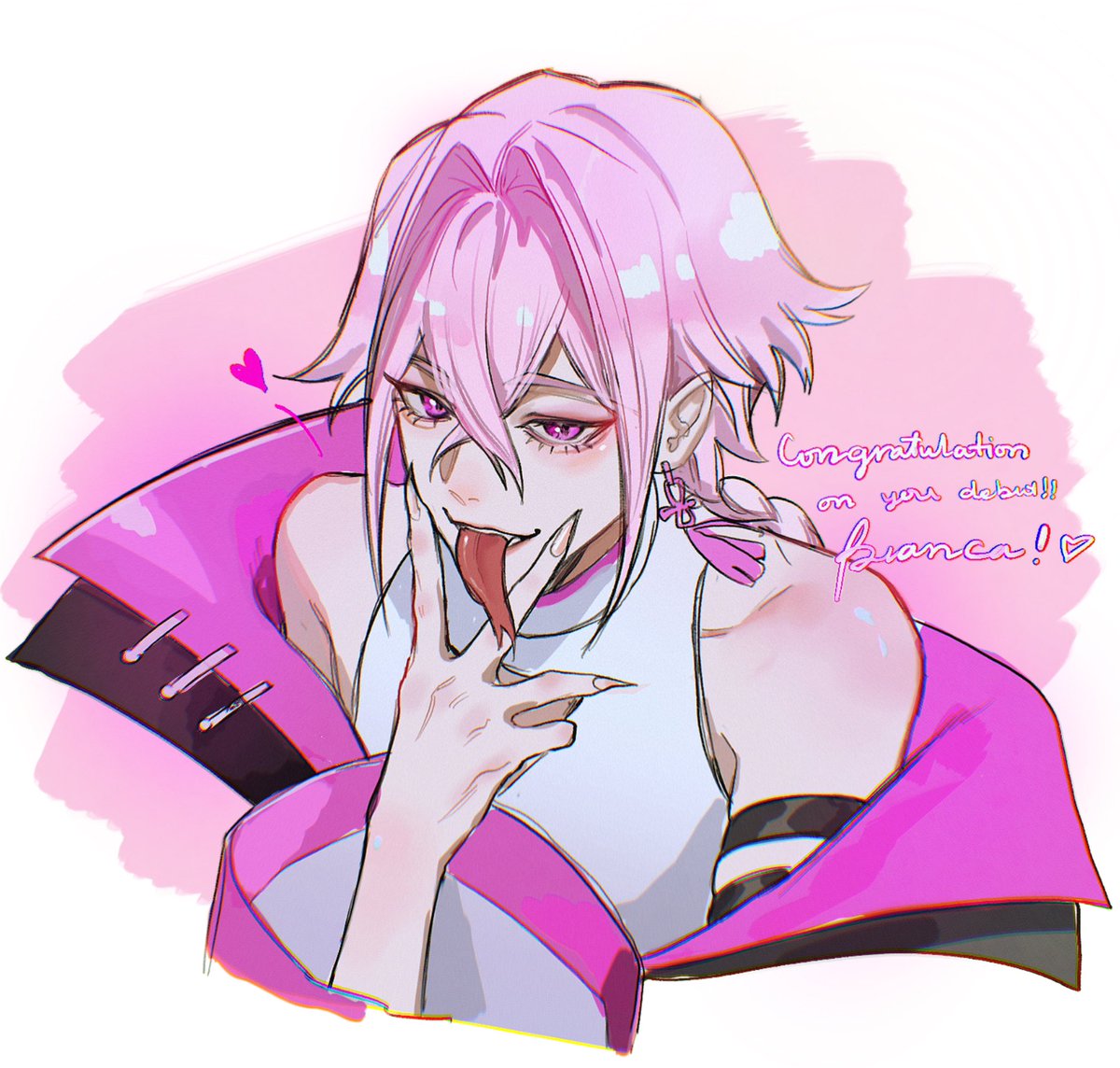 Raineemeow's tweet photo. 🤍🐍🩷 #BiancaArt https://t.co/NJ62tX75hX