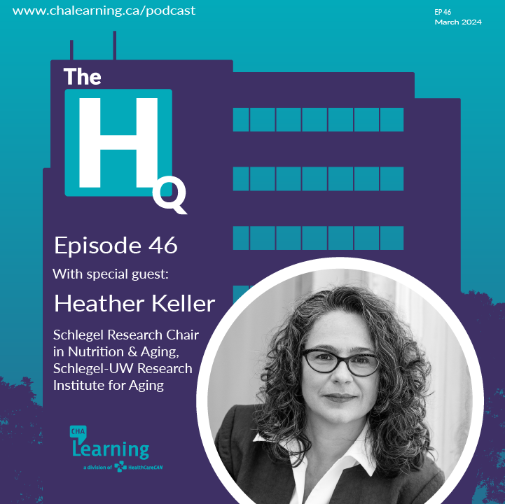 New #Podcast TMRW: We explore malnutrition's impact with Professor @HeatherHKeller, @SchlegelUW_RIA Research Chair Nutrition & Aging. Subscribe & discover ways to support older adults & enhance #Healthcare #Nutrition. 🔗chalearning.ca/podcast/ #NutritionMonth @HealthCareCAN