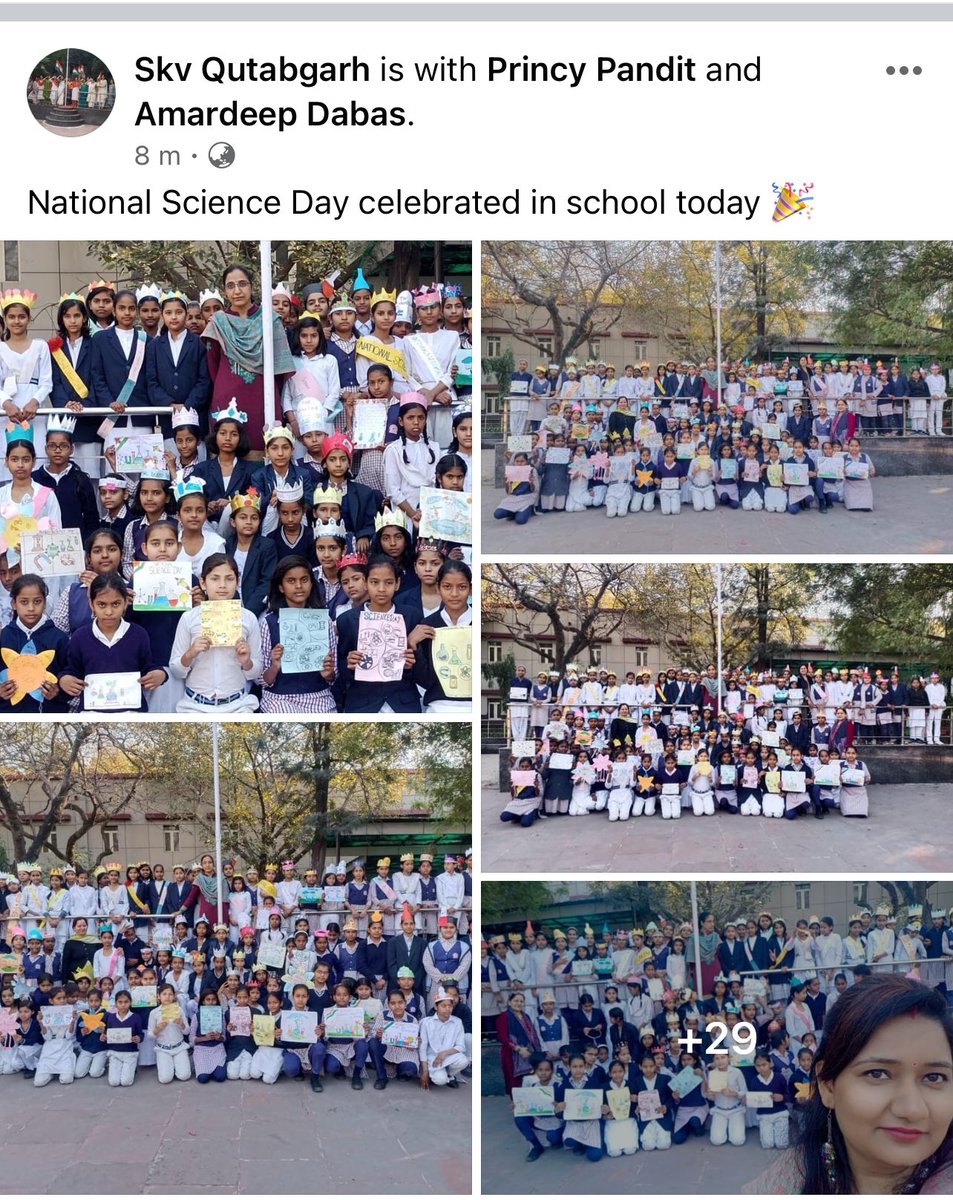 National science day celebration in @QutabgarhSkv .. our hos mam @princypandit motivated students to explore and have innovative ideas .. #ScienceDay #scienceandtechnology #studentlife #explorescience #newideas #brightminds #innovativemind facebook.com/share/p/Npy12d…