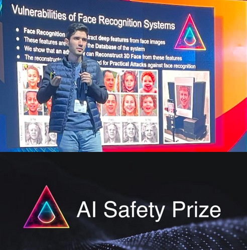 Congratulations to Hatef Otroshi for his 3rd place in the #AISafety Prize at @SCSDays for his work on 3D face reconstruction from deep facial embeddings.🏆✨ The work was recently published in IEEE-TPAMI - open access link 📚💻 ieeexplore.ieee.org/abstract/docum…