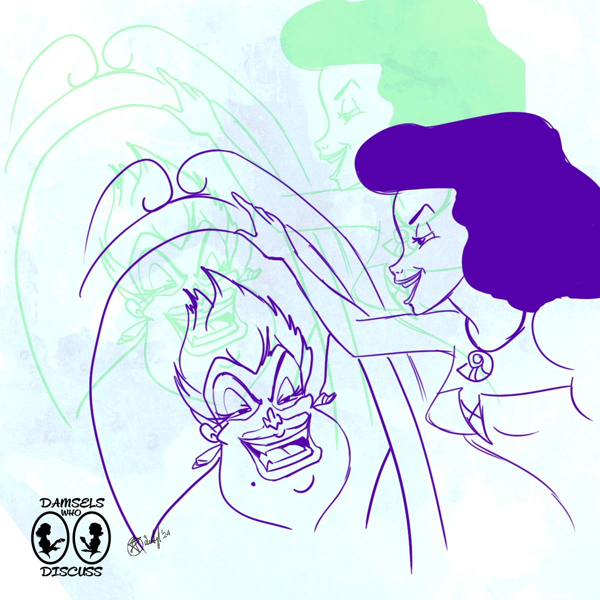 DamselsWhoDisco's tweet photo. We're back and we've come up for air! Join the Damsels as they tag along with Ariel on the 2nd part of her journey on land, but without her voice! Get you gowns ready for another fun adventure with Alexia and Gally this week on Part 2 of The Little Mermaid!

#thelittlemermaid https://t.co/s2d99BWBJ8