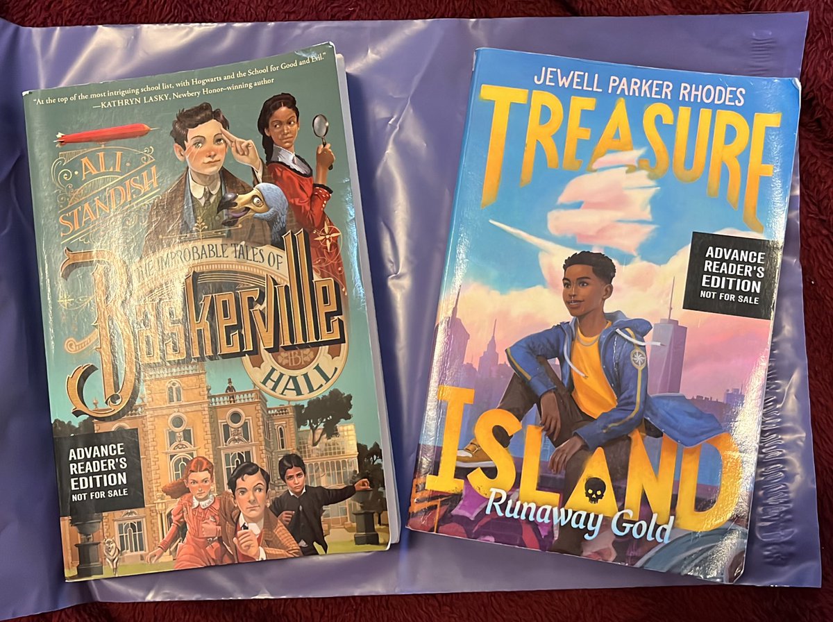 @CynthiaSchwind these two are heading home to you! I’m adding both to my collection! @jewell_p_rhodes @QuillTreeBooks @AliStandish @HarperChildrens #BookPosse