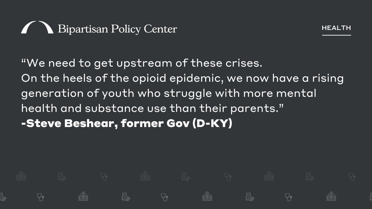 Right now, the U.S. is in a youth #MentalHealth and addiction crisis. Our Youth Mental Health and Substance Use Task Force is creating bipartisan solutions. Read insights from @JohnKasich, @HerreraBeutler, @valdemings, and Steve Beshear. bit.ly/47U5gLL