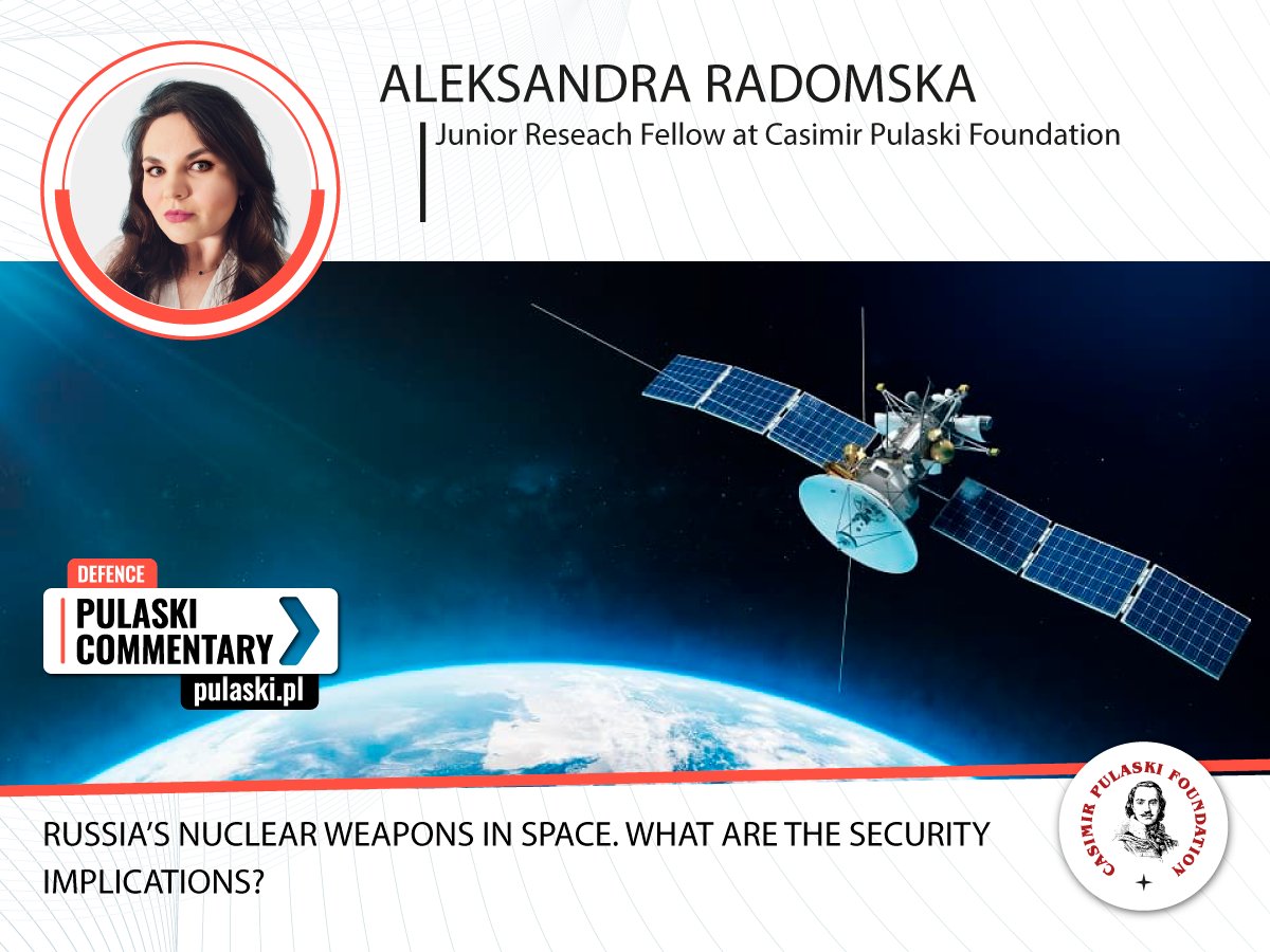FundPulaskiego's tweet photo. "Space treaties are the primary sources of international space law but they exhibit a clear gap in addressing the military activities states currently carry out in the space domain.", claims Aleksandra Radomska in the newest #PulaskiCommentary.

Read more: https://t.co/wzZwtGkoFb https://t.co/CN3FVZl3nx