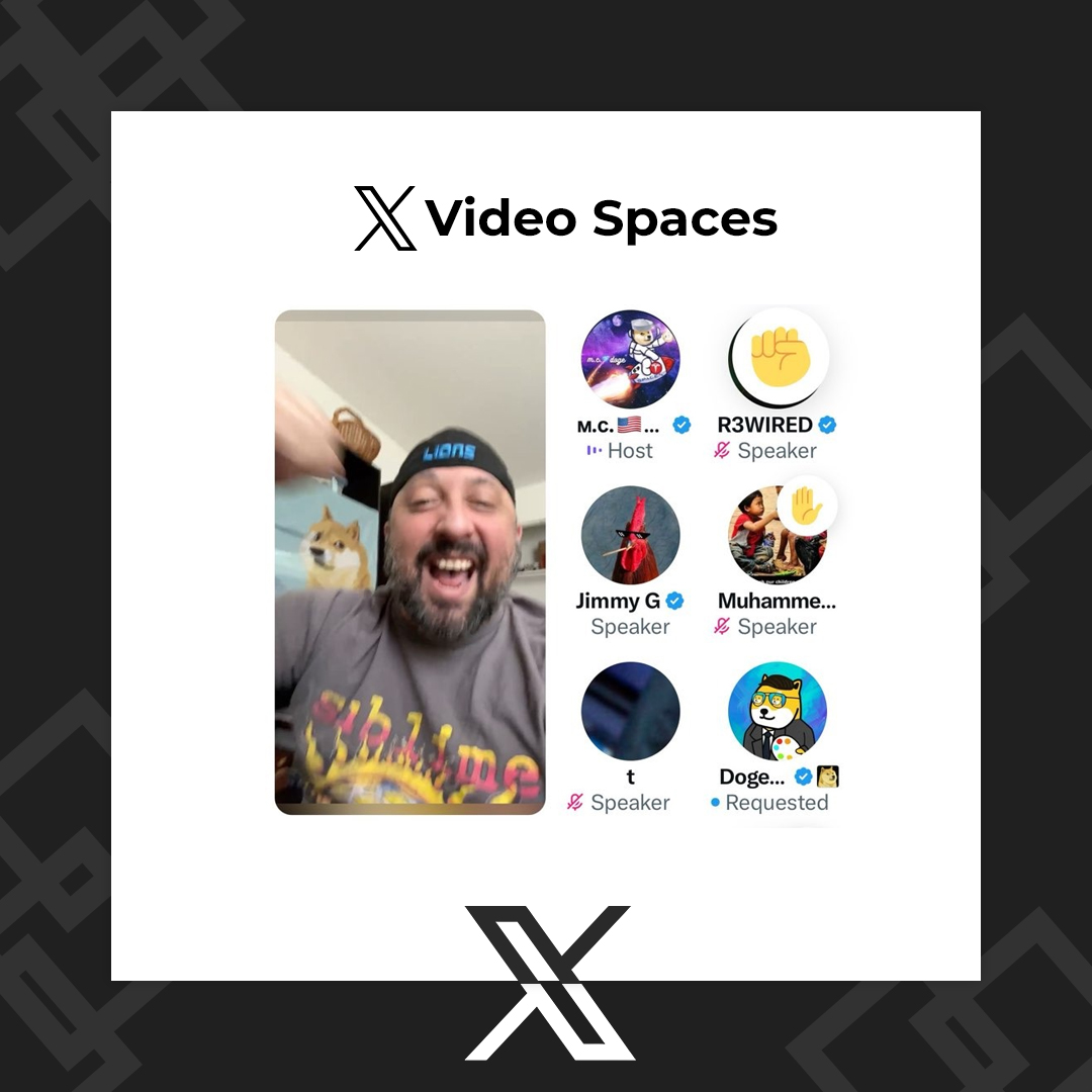 cb_doge's tweet photo. BREAKING: Video Spaces are now live on 𝕏