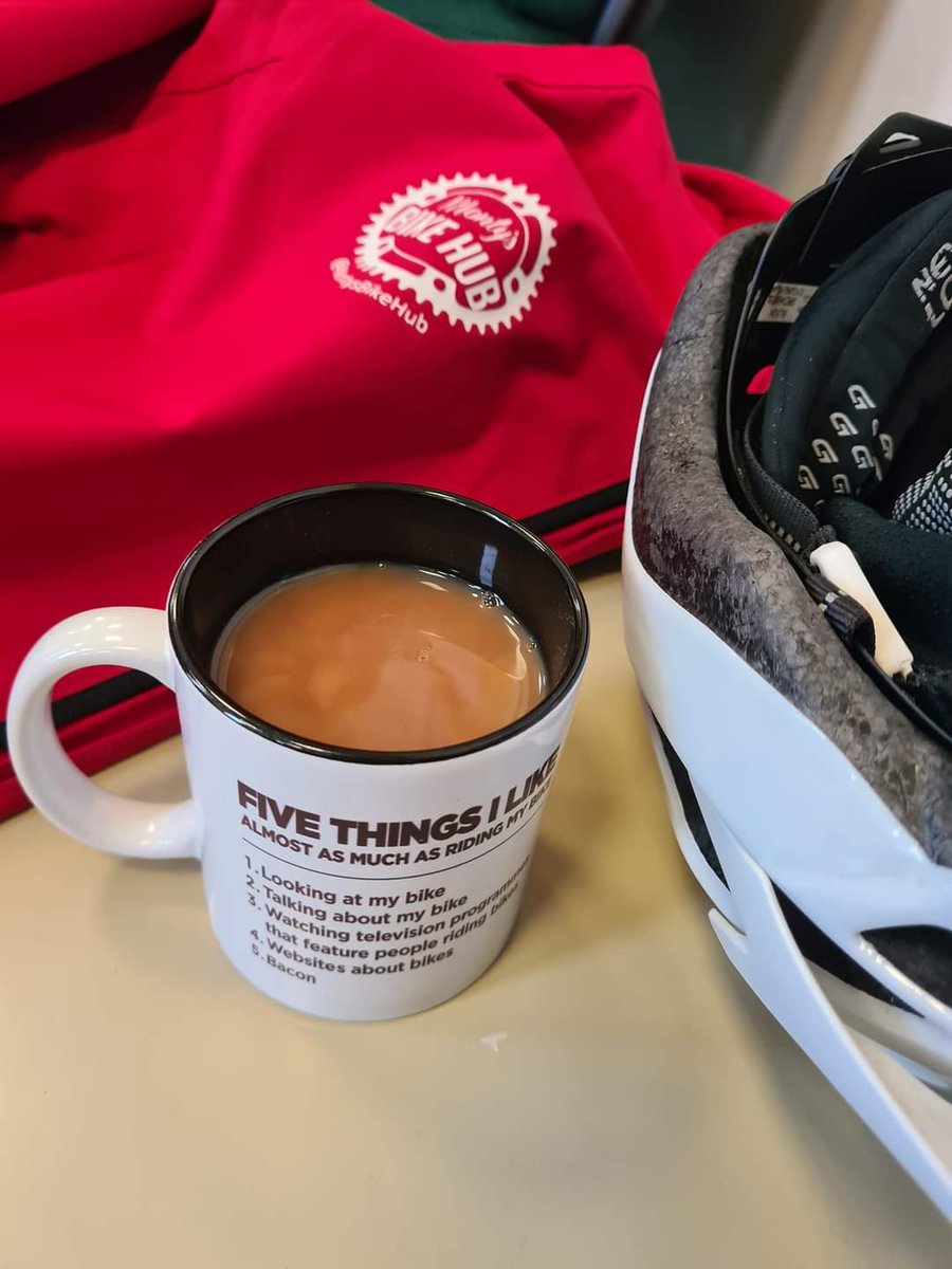 After riding over to #milkbrook all week in this weather one of our instructors, Pete, certainly deserves a coffee before delivering @BikeabilityUK 🤣☕ with pedal power. It's been a great week with lots of kids learning new cycling & life skills!