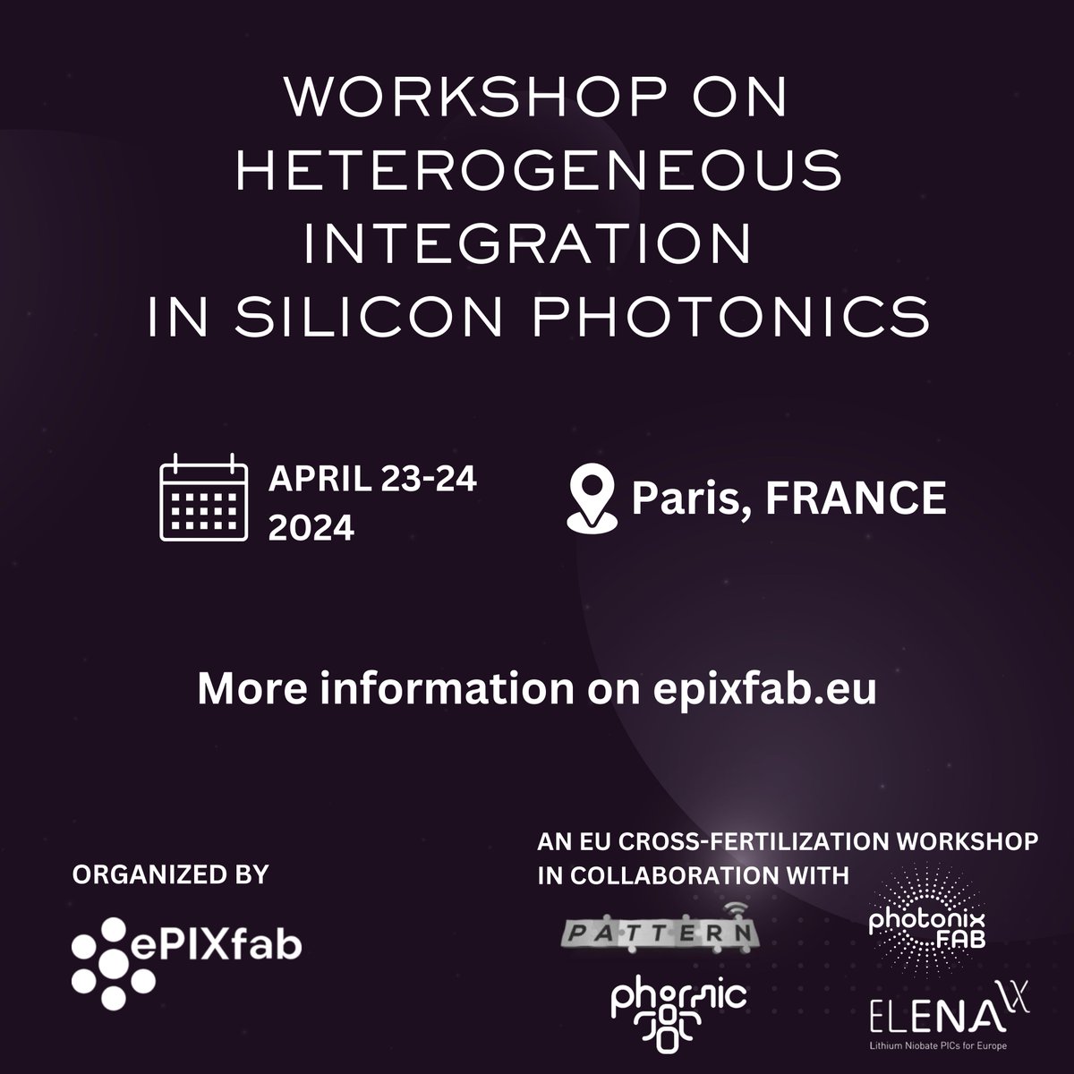 PHORMIC is proudly co-organizing the @epixfab workshop on Heterogeneous Integration on 23-24 April in Paris-Saclay, hosted by Thales. Join us to learn more about the integration of low-power MEMS and transfer-printed lasers on IMEC's silicon photonics. epixfab.eu/trainings/upco…