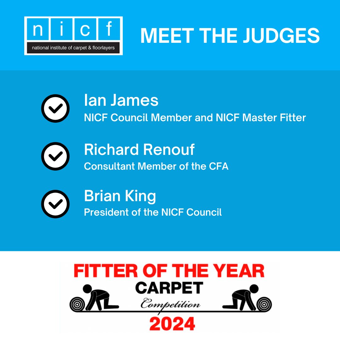 Meet the judges for the Fitter of the Year Competition 2024!

They bring a high level of combined experience and professionalism. They will also be setting the ‘Judges Challenge’ for the Finals, revealed on the Finalists’ Briefing Day!

Find out more: nicfltd.org.uk/FOTY-Competiti…