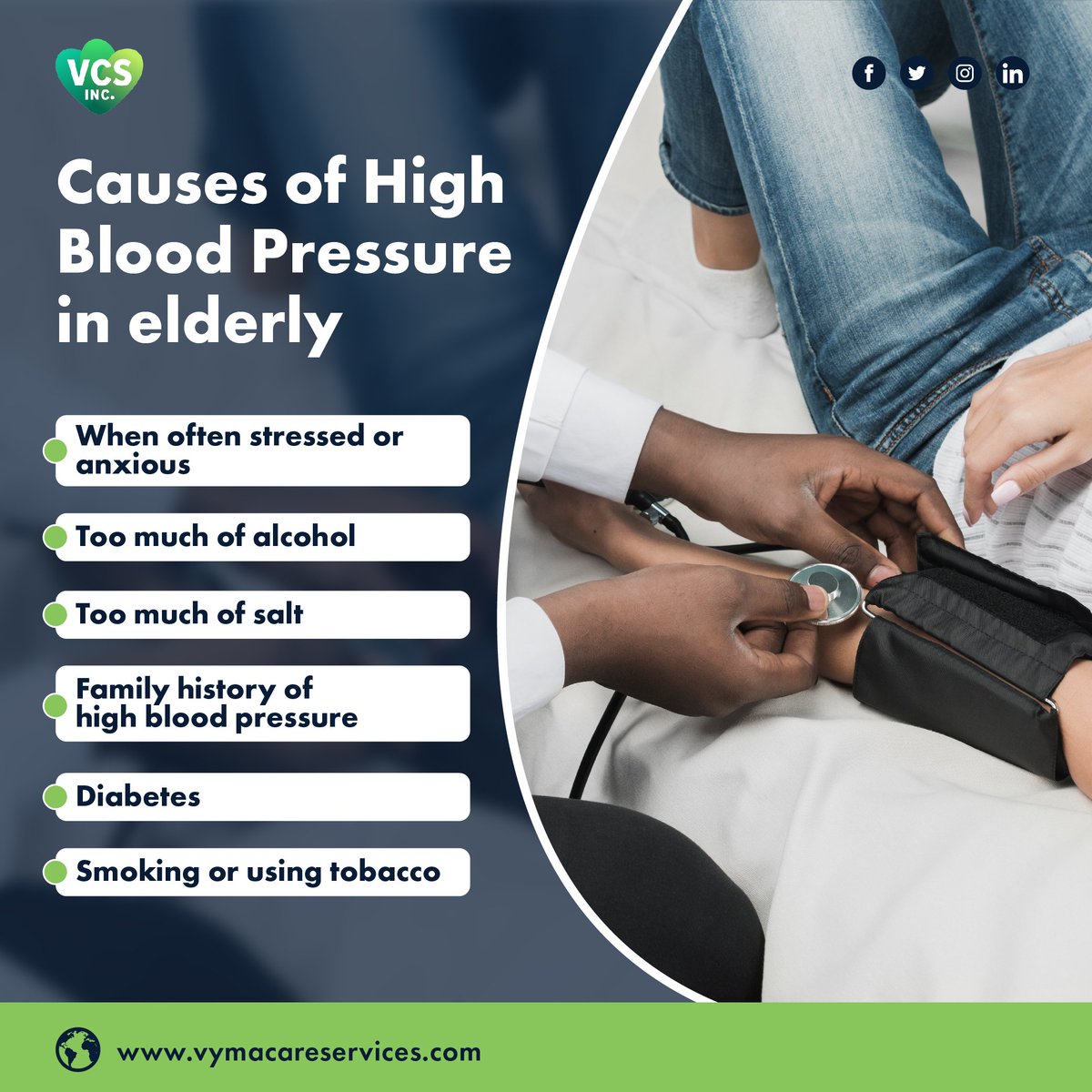 Empowering  our elderly individuals with awareness of risk factors is crucial. Avoiding factors that may cause or exacerbate blood pressure and collaborating with healthcare providers to effectively manage and control blood pressure is key.
#bloodpresure #Vymacare
#elderlycare