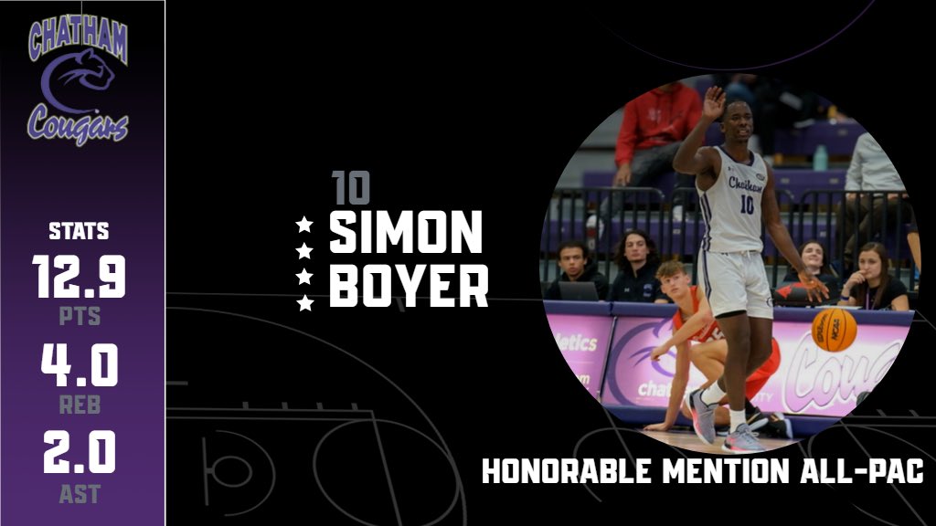 Congratulations to Diaun, Elijah &amp; Simon for making the PAC All-Conference Team‼️

Diaun was named Second Team All-PAC, while Elijah &amp; Simon were named Honorable Mention All-PAC

#d3hoops