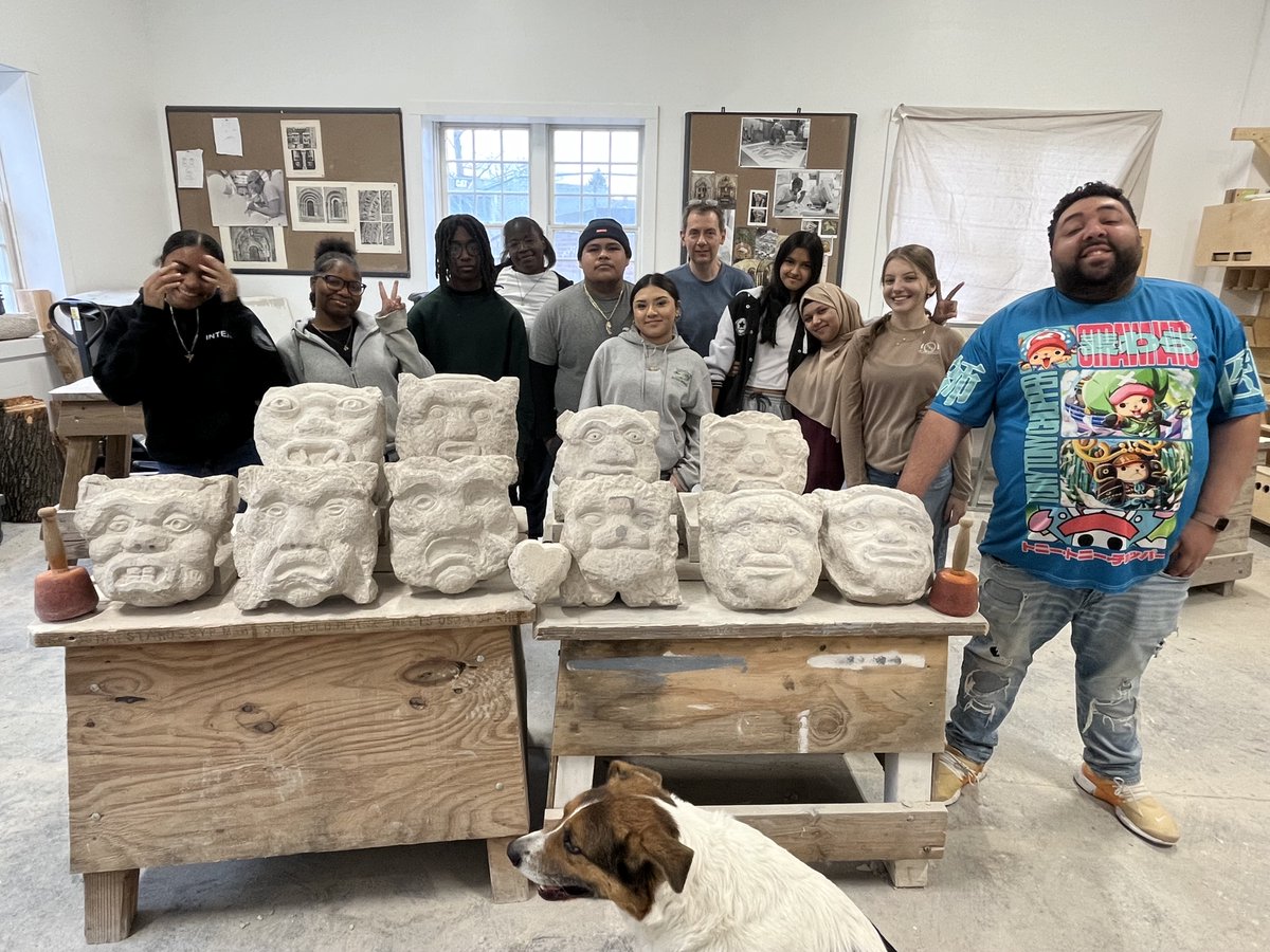 mather_hsnyc's tweet image. It&apos;s #WorkBasedLearning Wednesday.  

Mather Masonry during Midwinter Break.